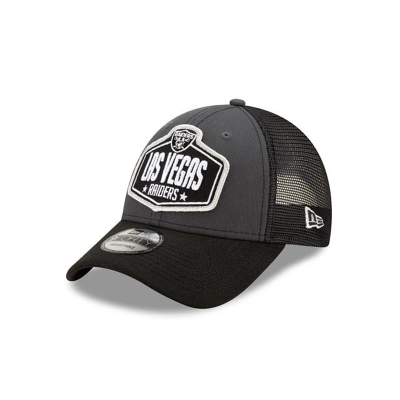 Las Vegas Raiders Gorra | New Era NFL Draft 9forty Adjustable Cap Mexico - Grises
